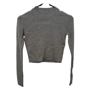 Brandy Melville Ribbed Cropped Long Sleeve